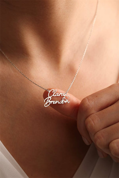 Personalized Name Necklace - Couples