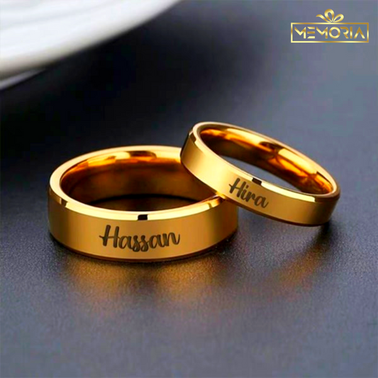 Engraved Name Ring (Unisex)