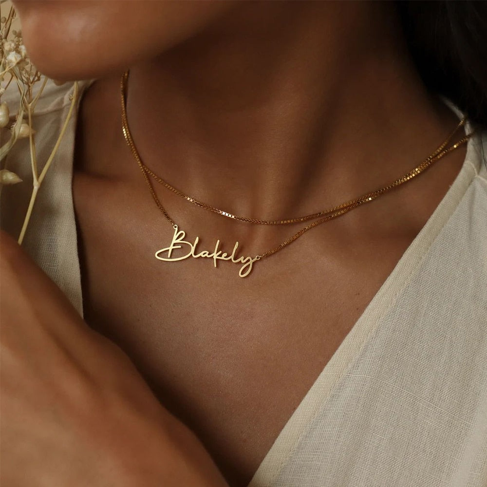 Personalized Name Necklace - Solo