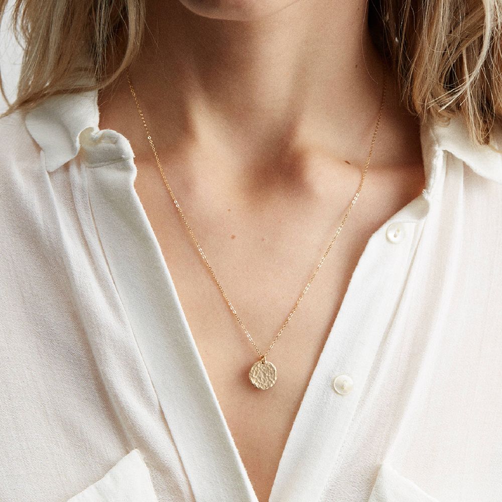 Dainty Disk Necklace