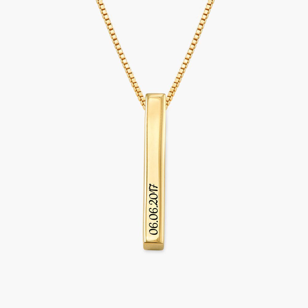 Personalized Name Necklace - Pillar Bar Pendant